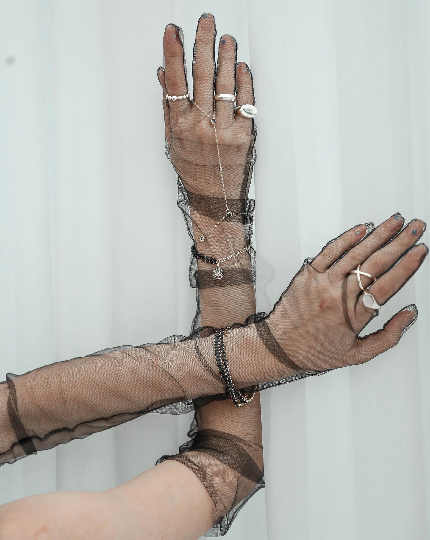 Schwarzes Zirkon-Armband