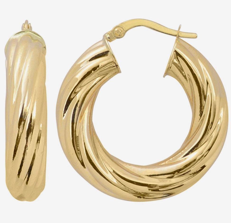 Twist Hoop Earrings