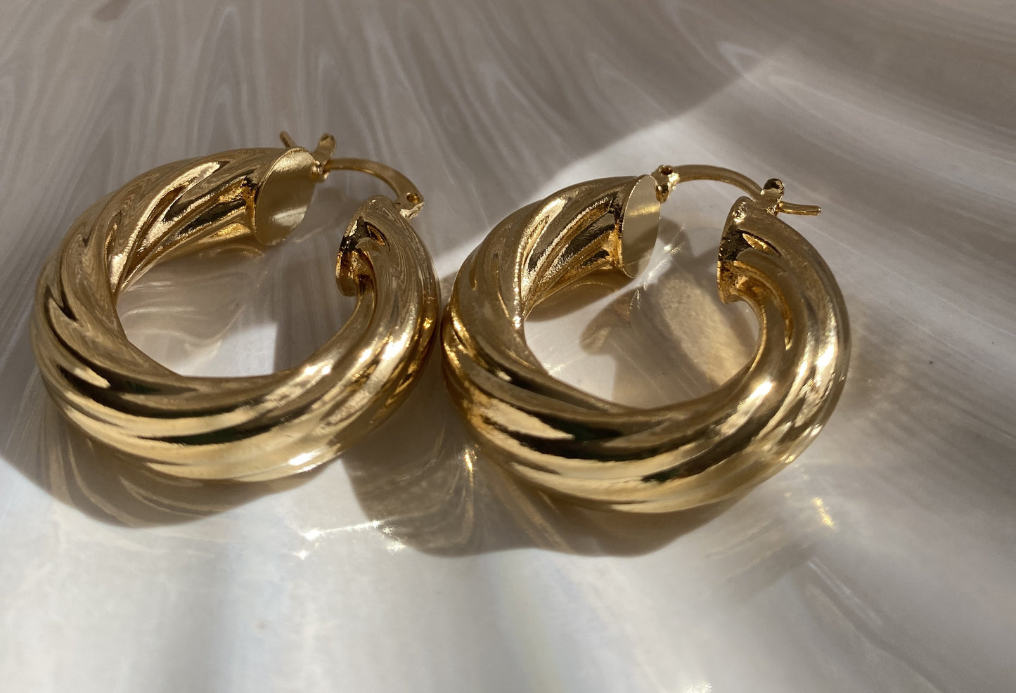 Twist Hoop Earrings